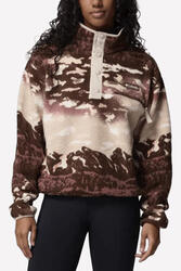 Sweat Polaire Columbia "Helvetia II Printed Cropped Half Snap" S Multicolor