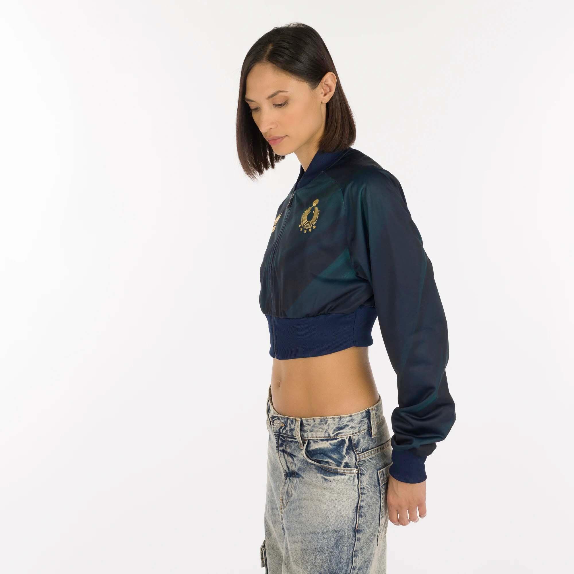 Veste Errea Nation Italia Volley Sweat Crop Ad Femme 2/5