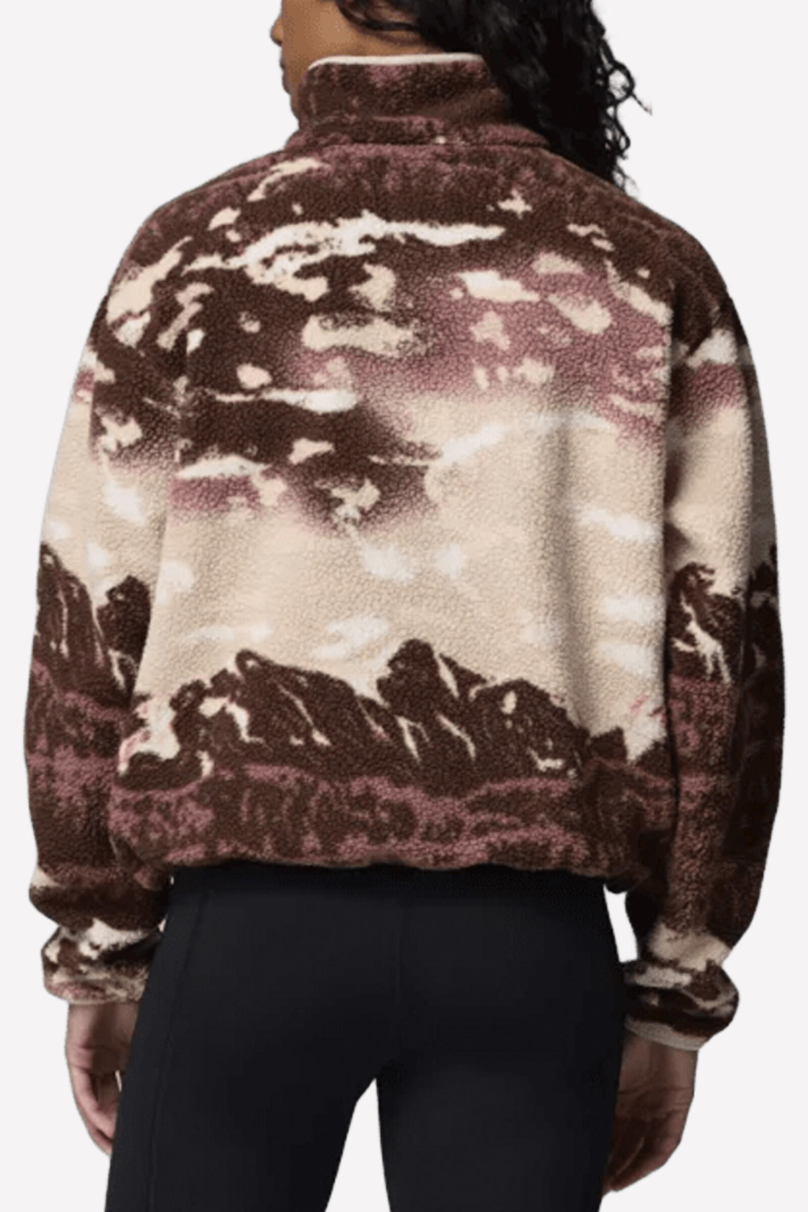 Columbia Sudadera Helvetia™ Ii Printed Cropped Half Snap Marrón 2/7