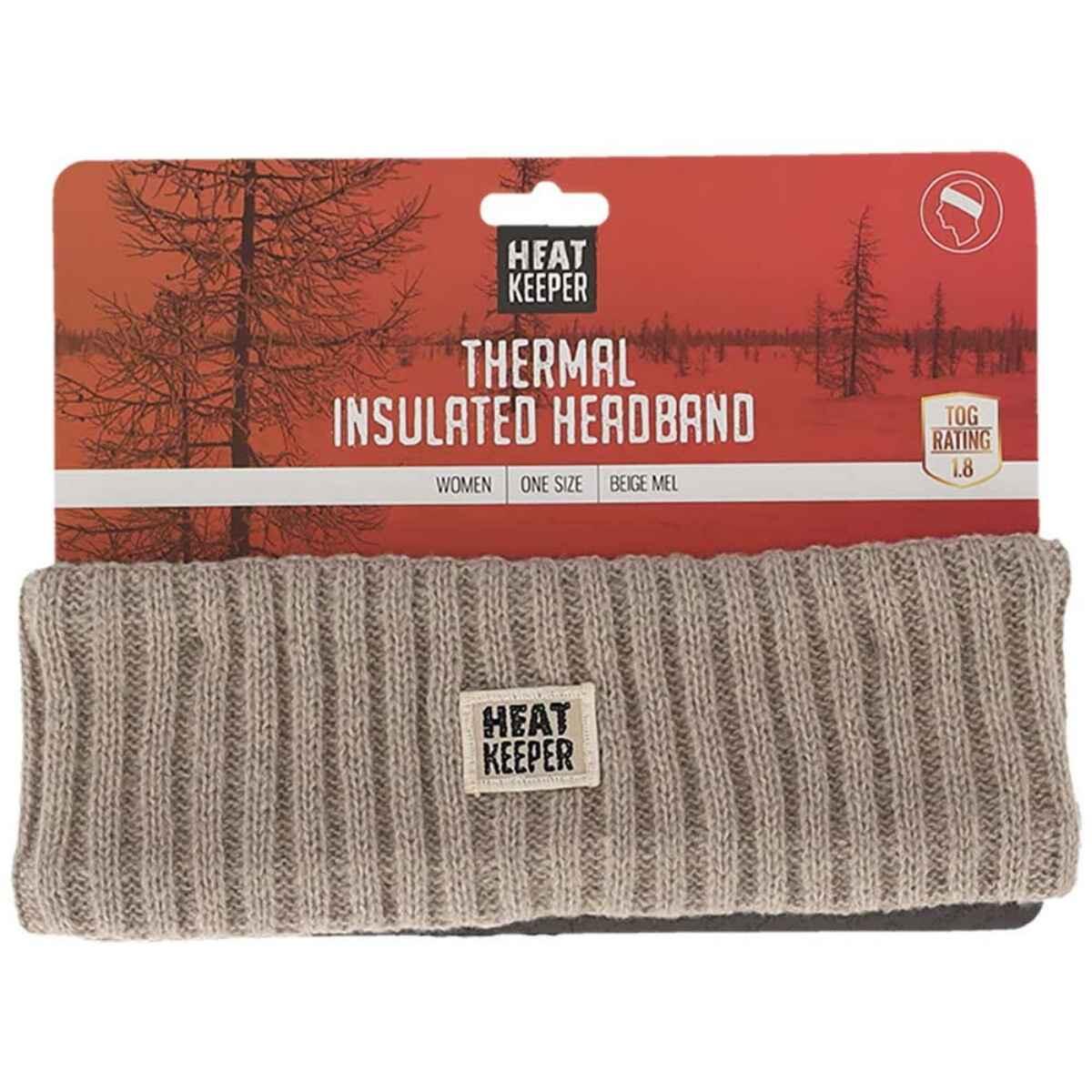 Heatkeeper Hoofdband Dames Beige Melange Heatkeeper Hoofdband Dames Beige Melange