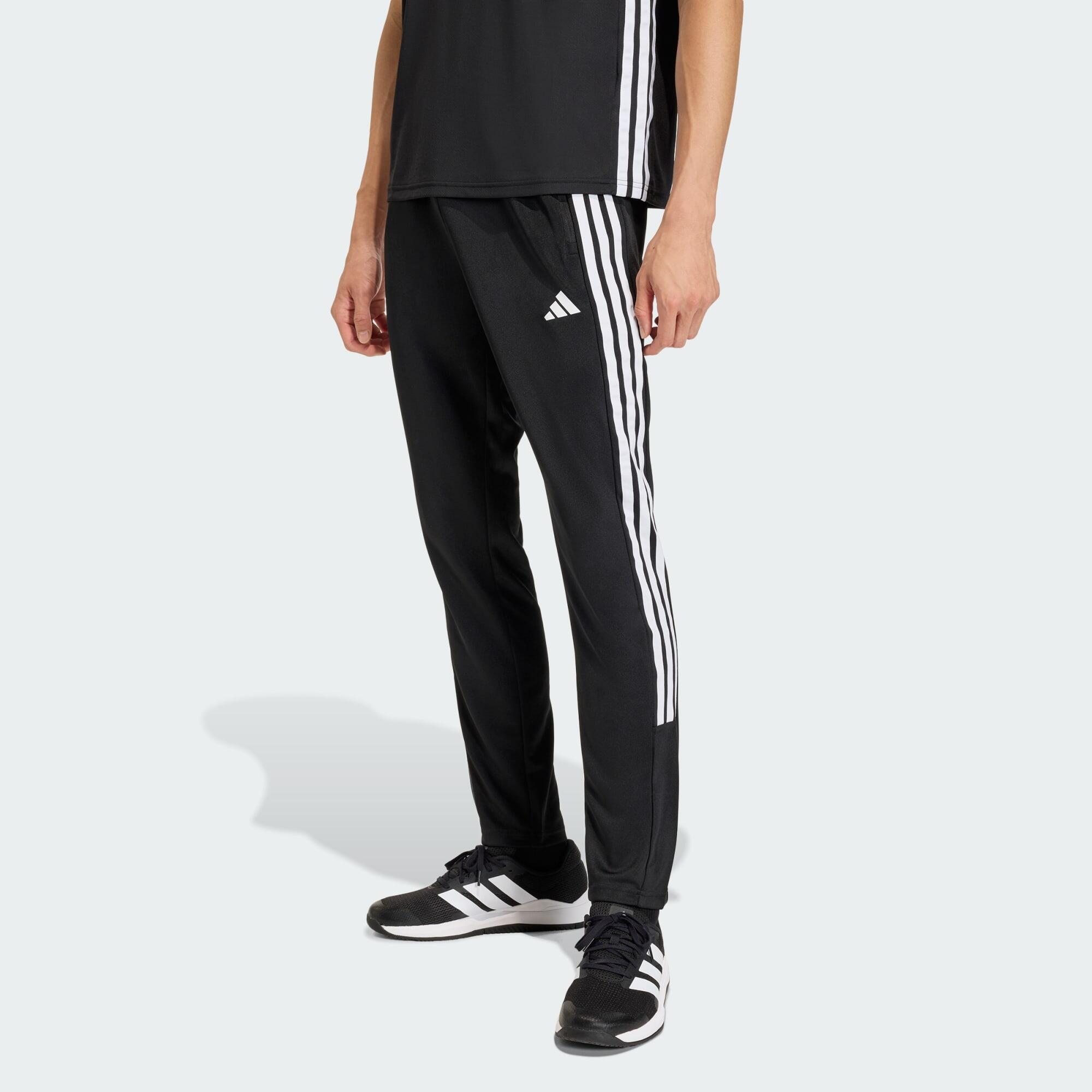 ADIDAS ESSENZIALI PER L'ALLENAMENTO PANTALONI IN MAGLIA ALL-SET 3-STRIPE