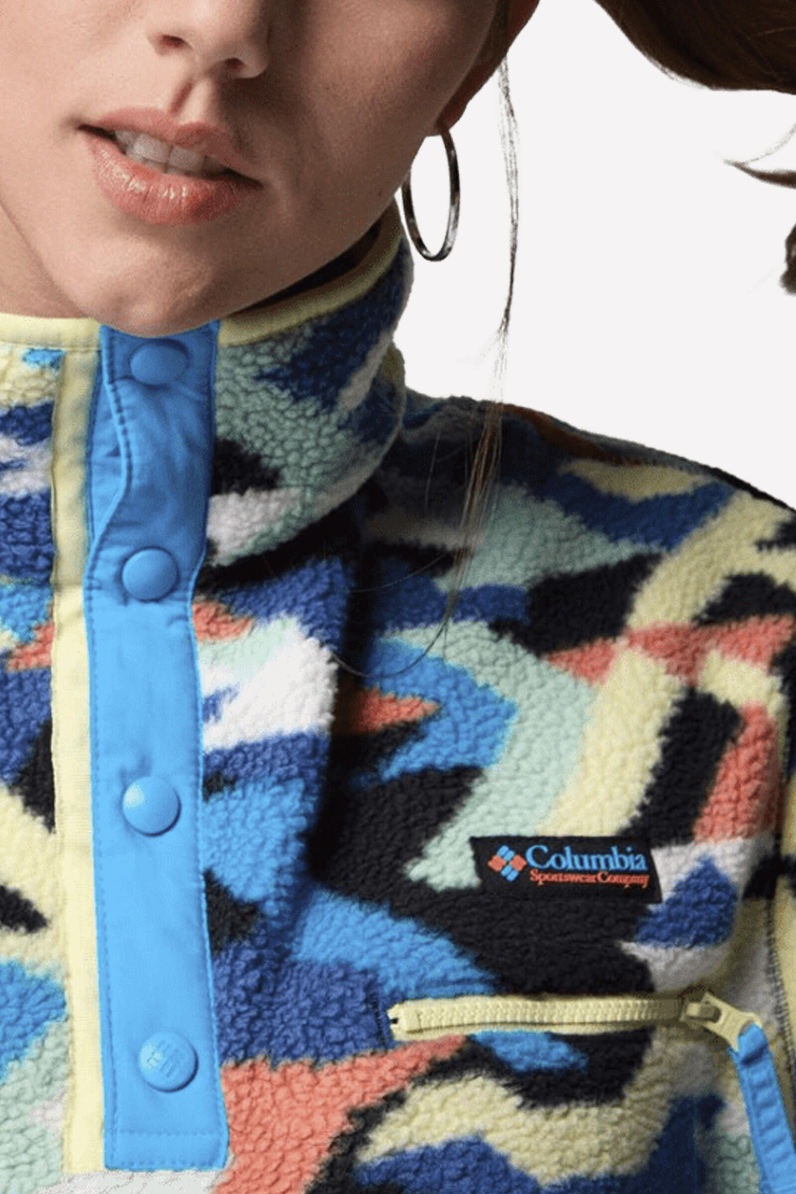Columbia Sudadera Helvetia™ Ii Printed Cropped Half Snap Multicolor 3/5
