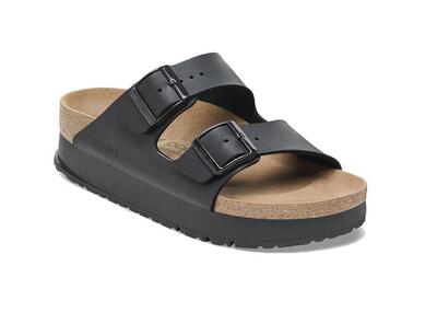 Sandalias Birkenstock Arizona Pap Flex Plataforma Negro