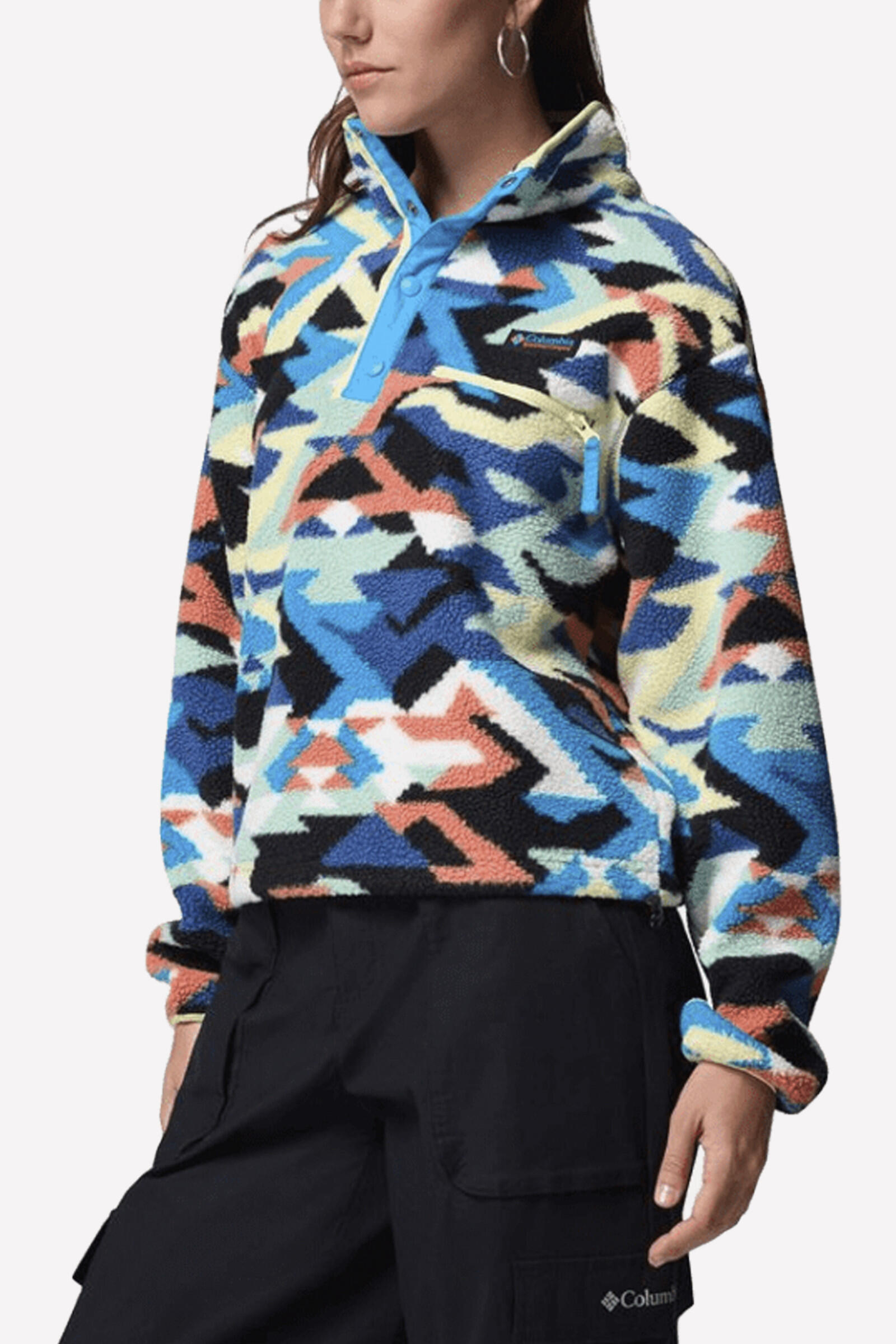 Columbia Sudadera Helvetia™ Ii Printed Cropped Half Snap Multicolor 5/5
