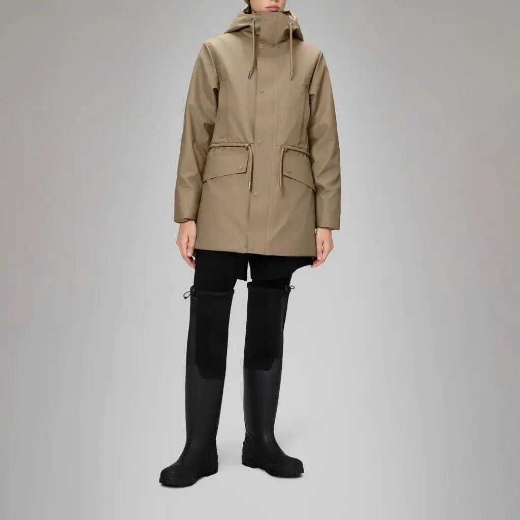 Jack Rains Model Nome Short W Parka W3t3 Kleur Beige 4/5