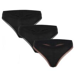 WOMAN STRING ELASTIC WITH LOGO PACK OF 3 PIECES