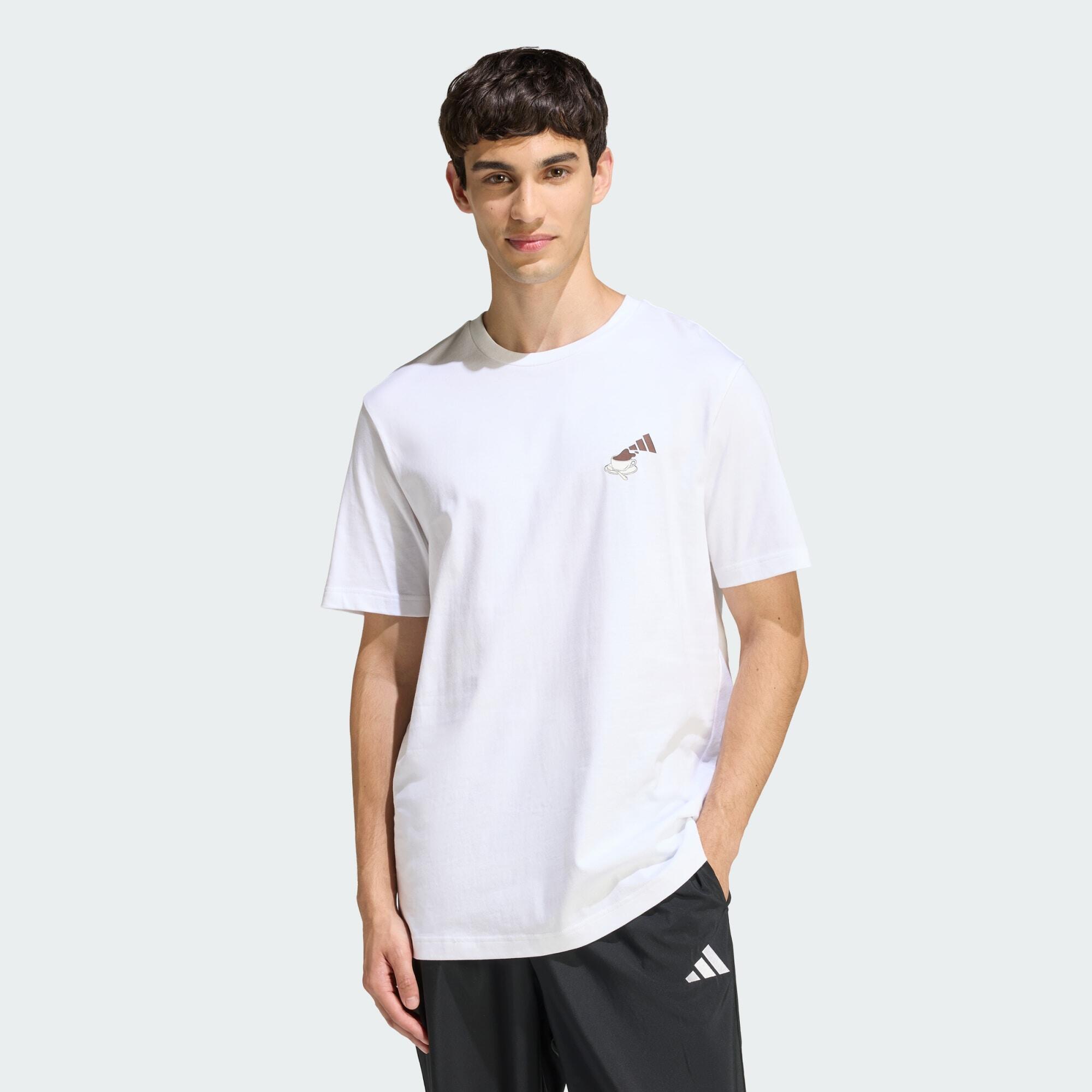 ADIDAS TRIČKO COFFEE CAFE CHEESECAKE GRAPHIC