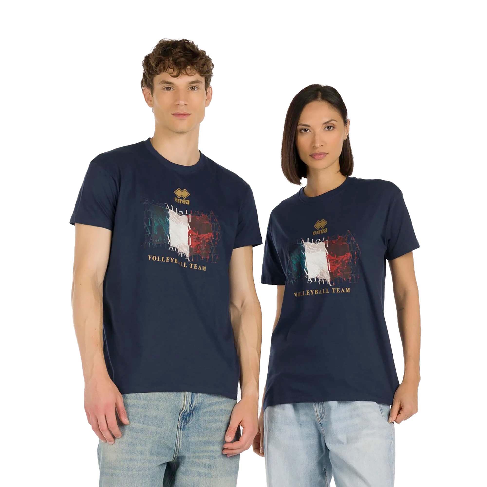 T-Shirt Errea Naz. Italia Volley Ita Er 06 Mc Ad Adulte 1/5