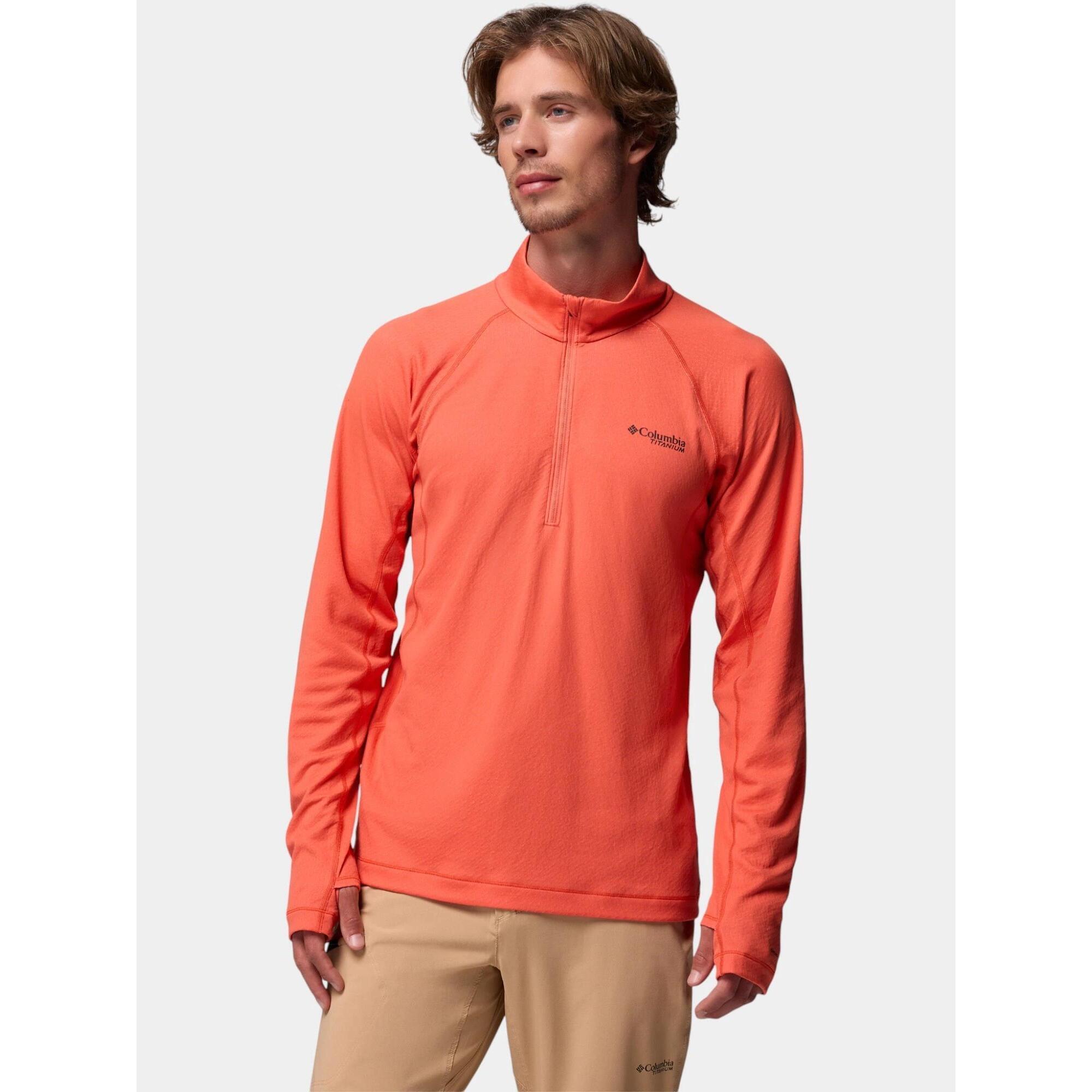 Columbia - Sport T-shirt Homme Driventure - T-shirt Manches Longues - Jaune|orange - Decathlon