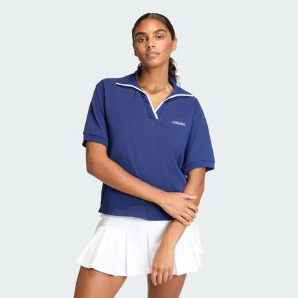Seasonal Essentials Colorpop Poloshirt mit aufgestickter Grafik