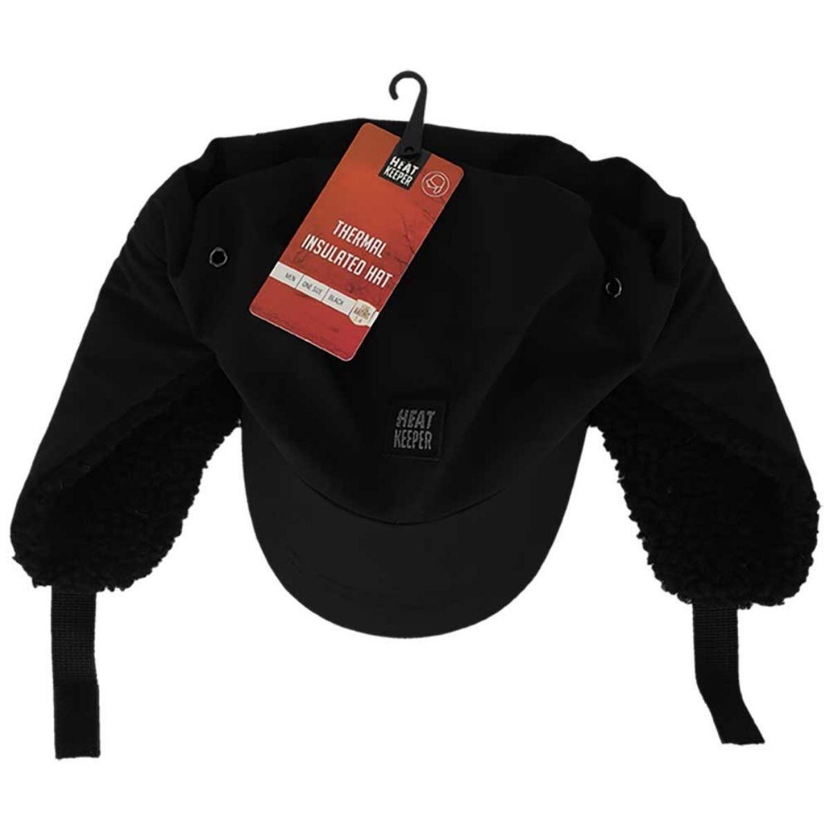 Bonnet de trappeur thermique Heatkeeper pour homme, noir 3/4