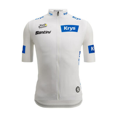 Santini Best Young Maglia a maniche corte Tour de France 2025 Bianco