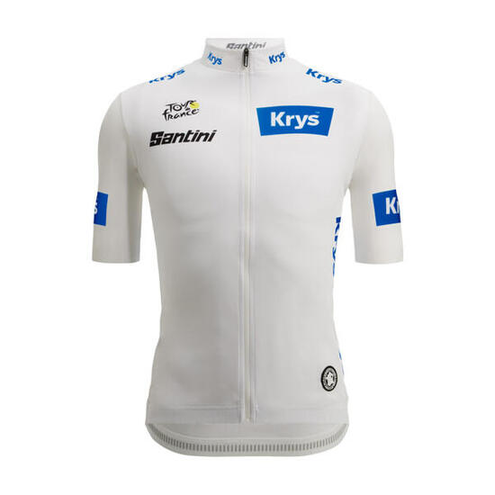 Santini Best Young Maglia a maniche corte Tour de France 2025 Bianco