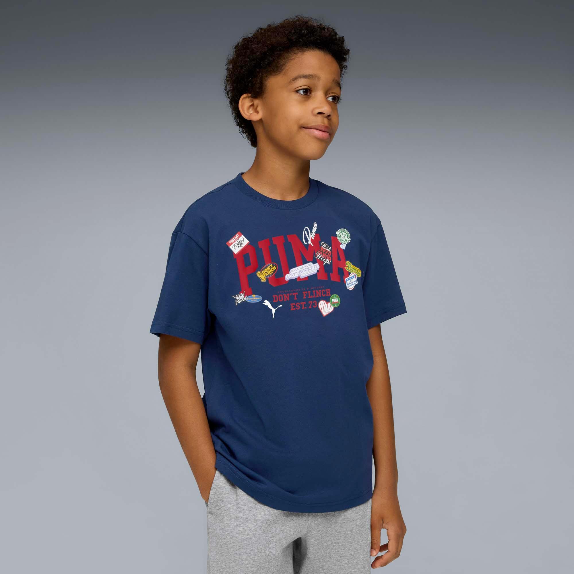 T-Shirt Puma Basketball Hooperhotline Tee B Criança 2/4