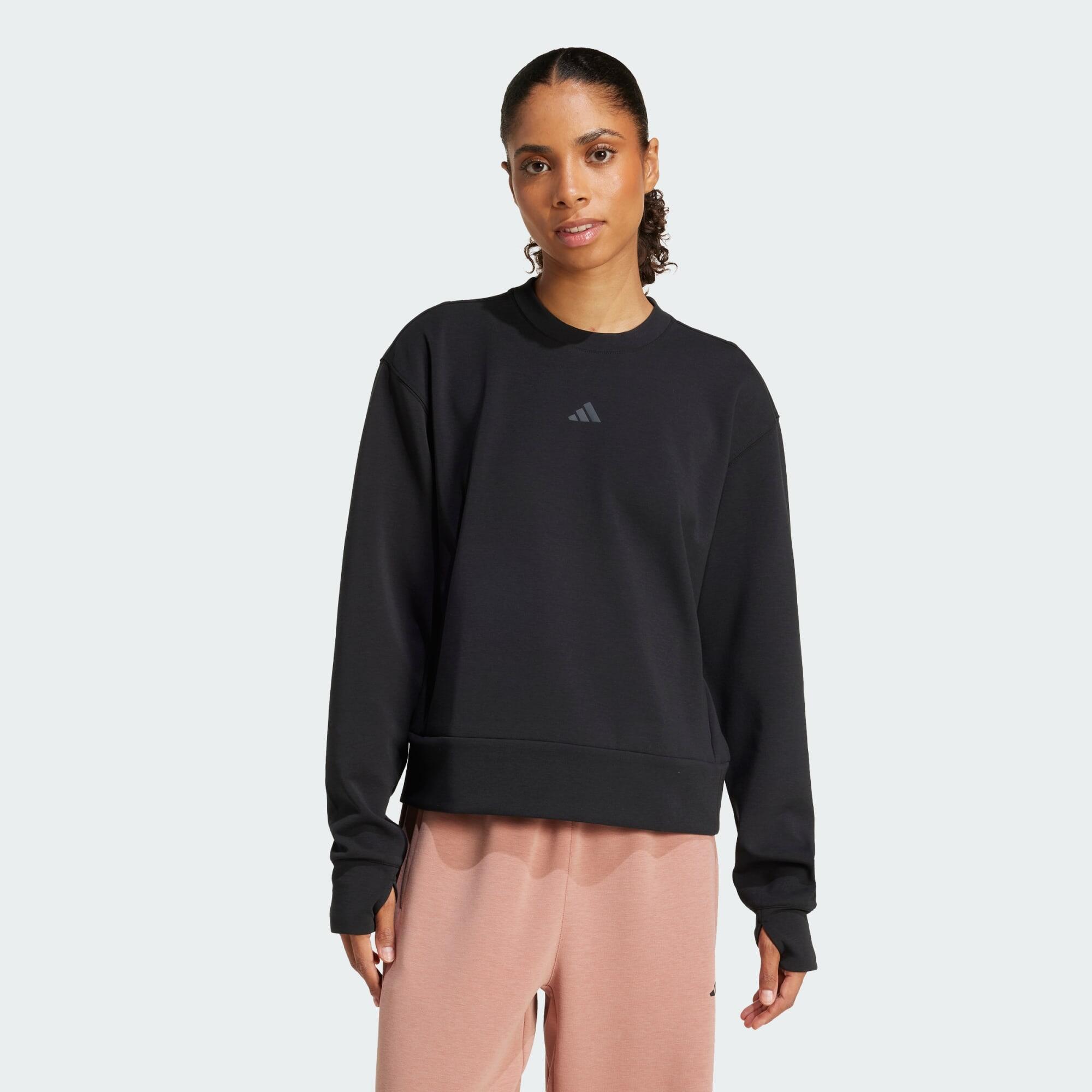 ADIDAS Mikina Designed-for-Training Warm-Up Crewneck