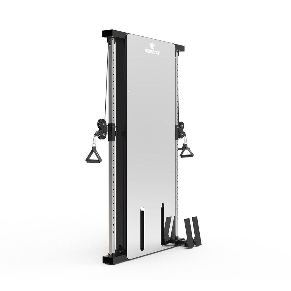 Double poulie murale avec effet miroir Fitness Tech 5/6