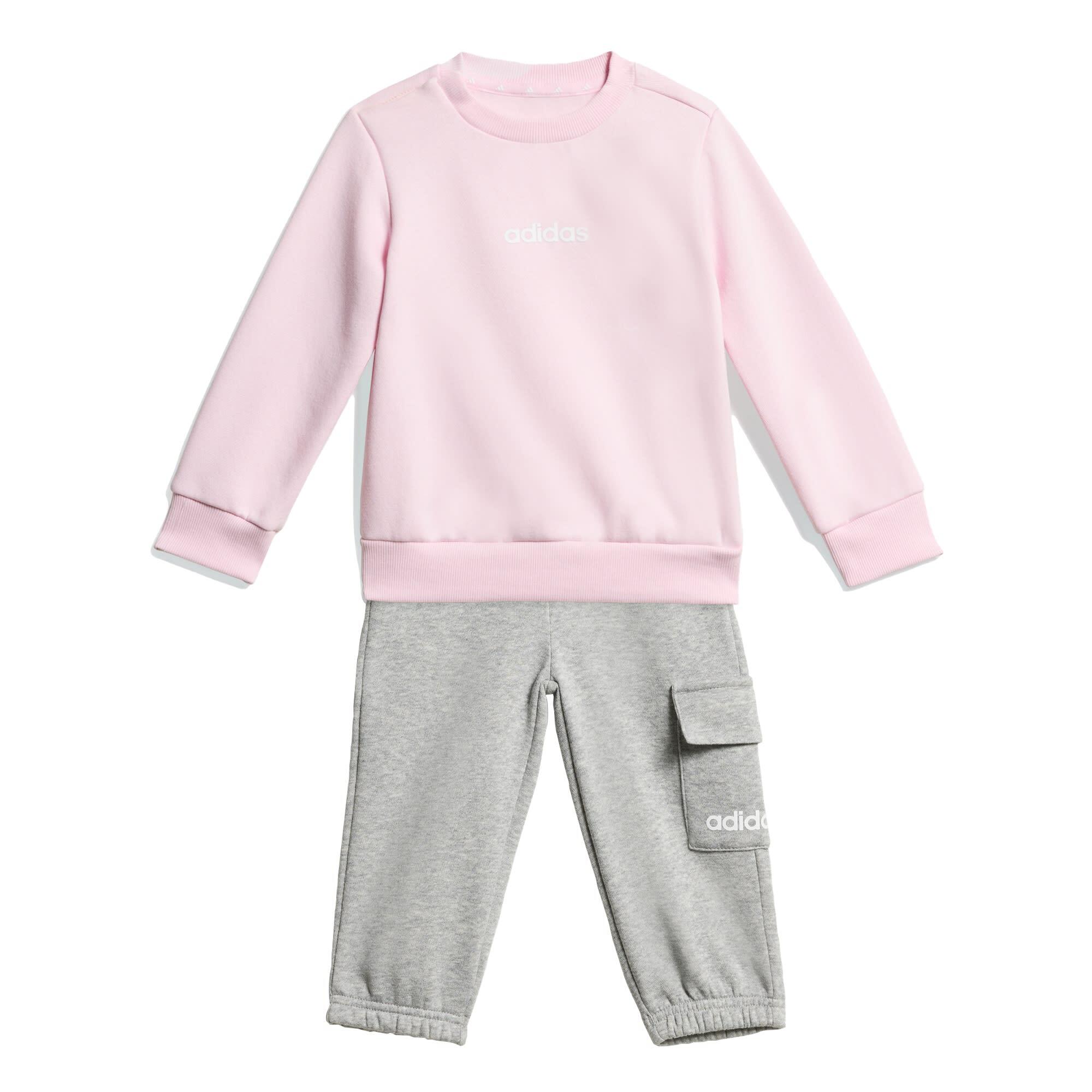 Adidas - Ensemble Jogger Essentials Enfants - Survêtement - Blanc|rose - 18 Mois - Decathlon