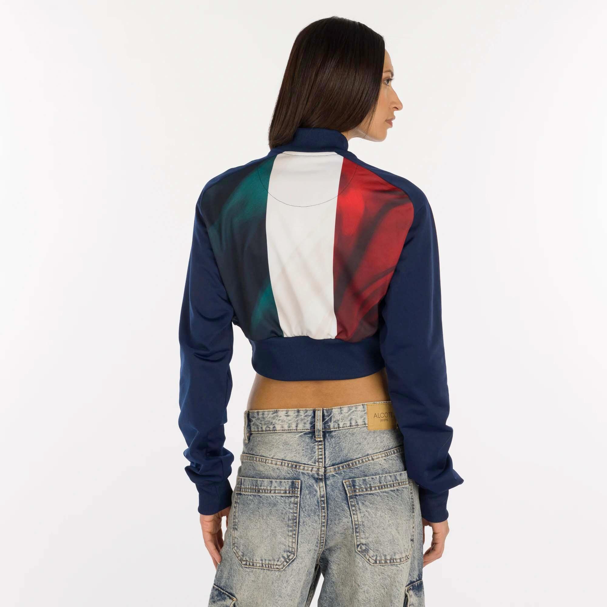 Sweat Errea Naz. Italia Volley Crop Ad Femme 2/5