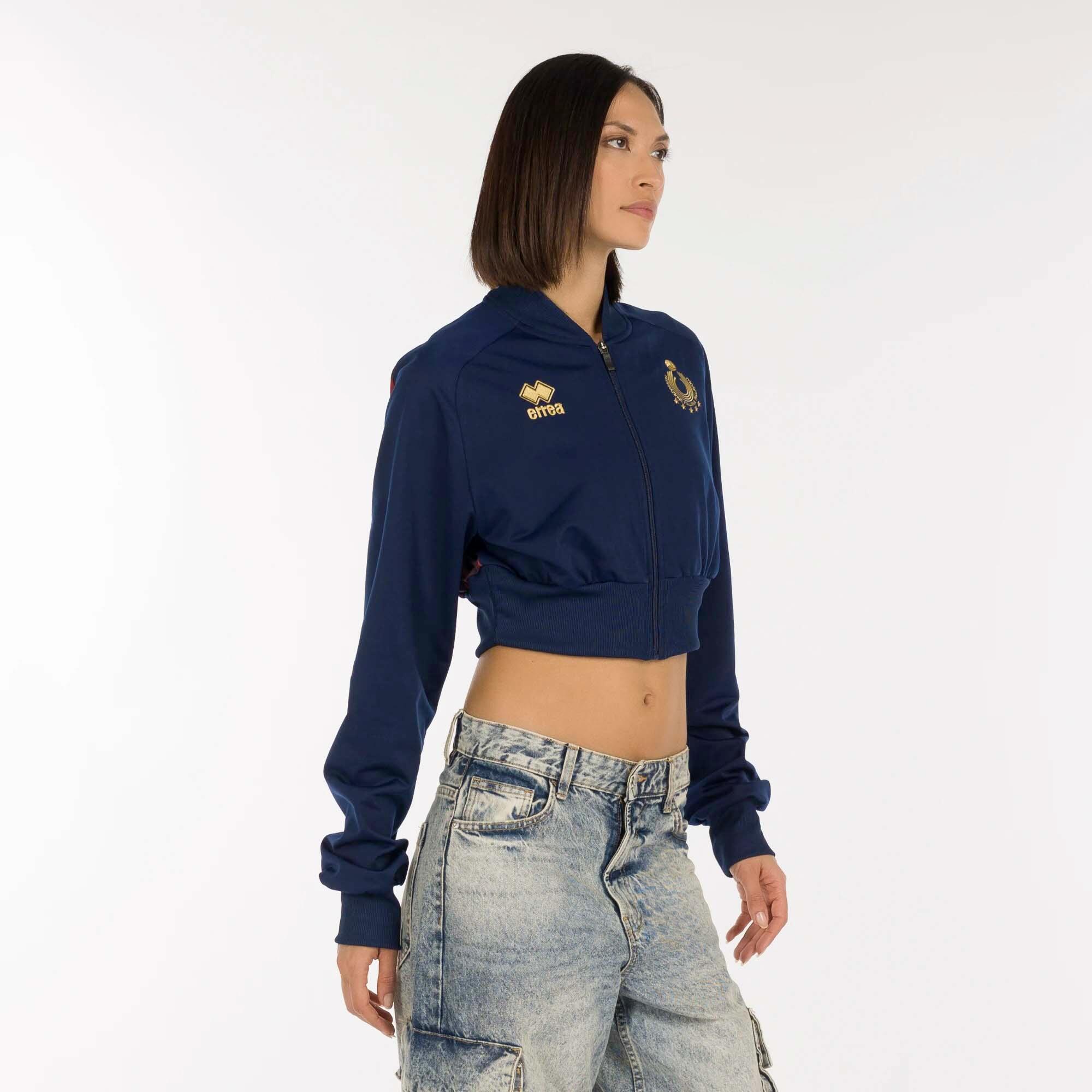 Sweat Errea Naz. Italia Volley Crop Ad Femme 4/5