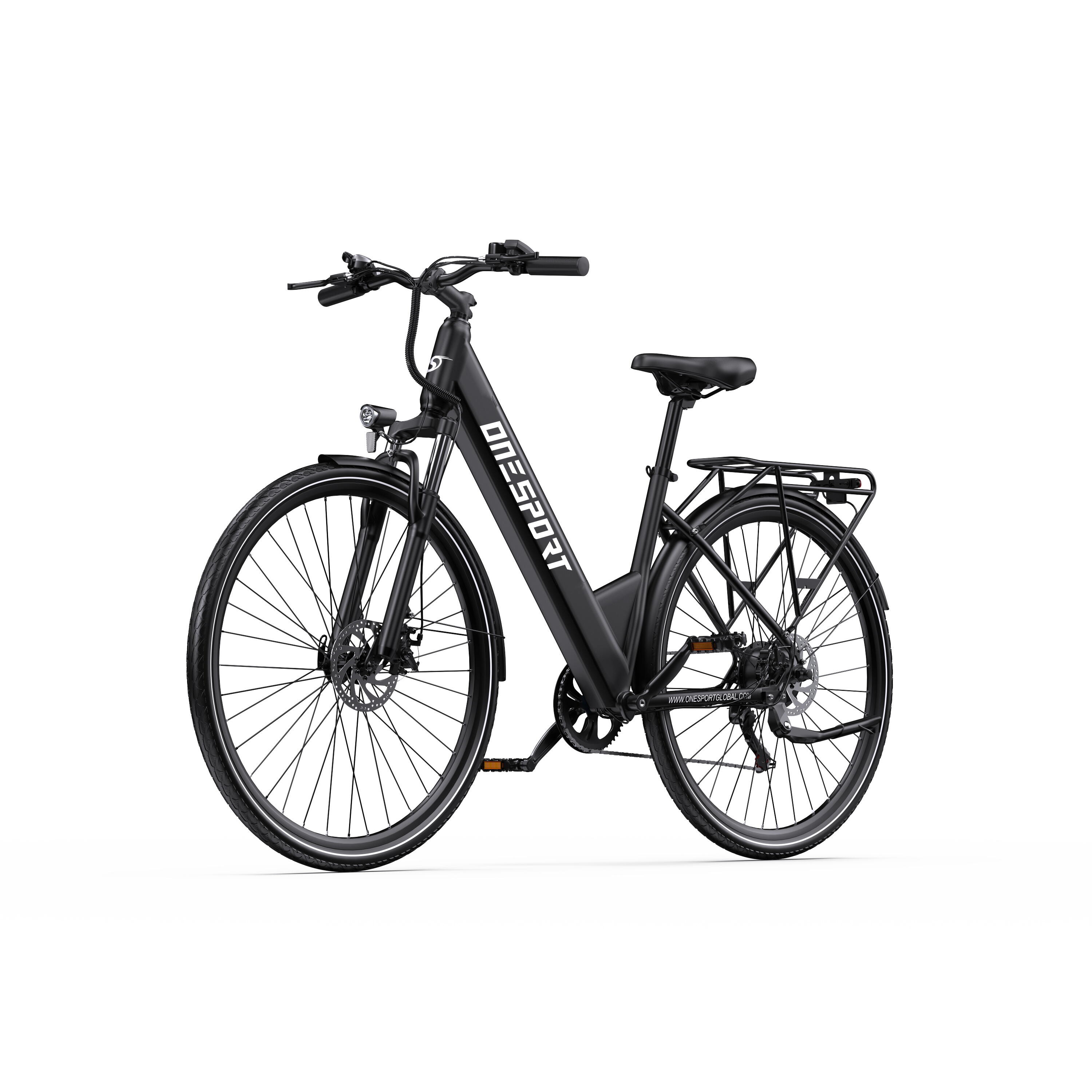 Bicicleta elétrica urbana onesport ot12, 250 w com bateria de 36 v e 13 ah