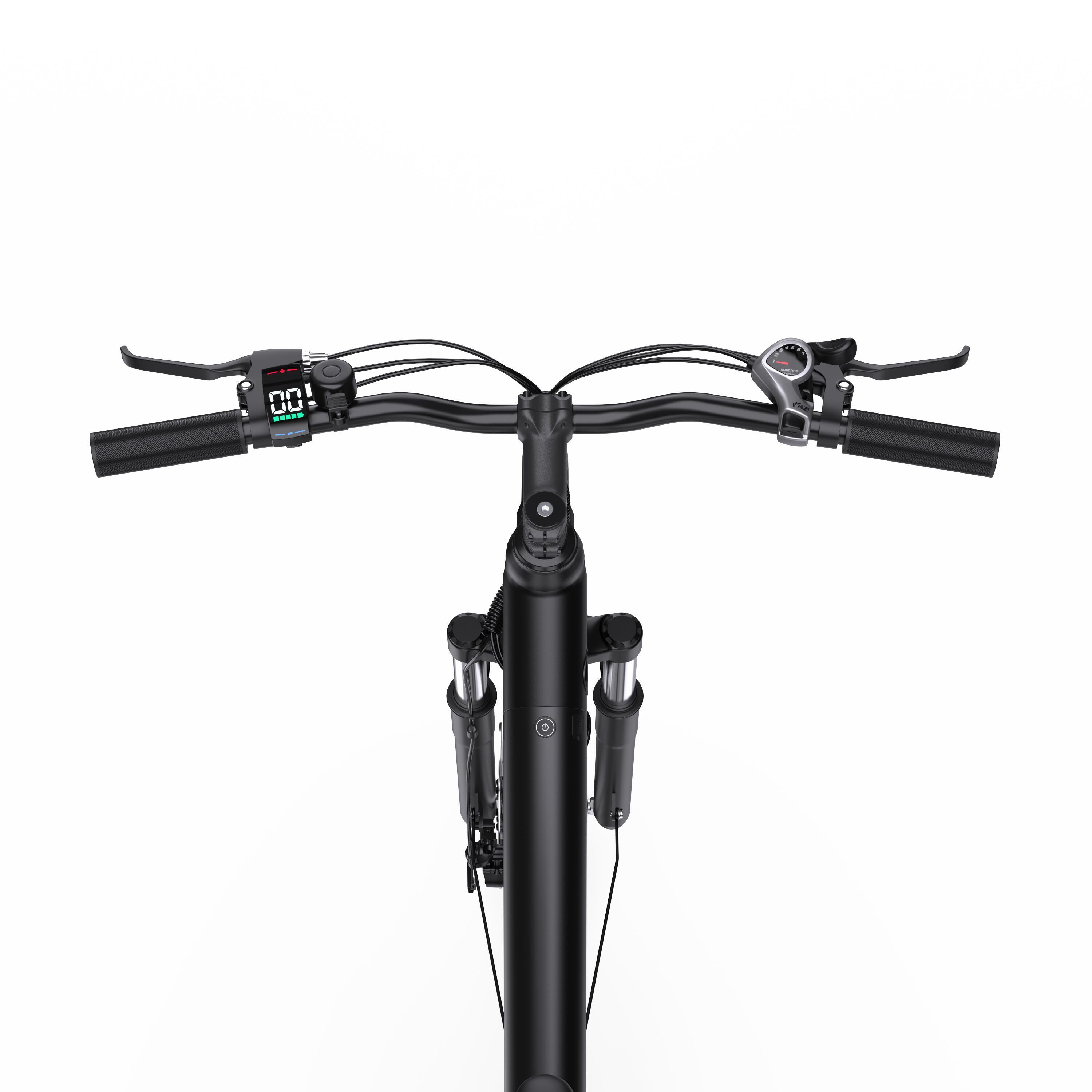 Bicicleta elétrica 250W 65km 44Nm Shimano 7 velocidades 27.5" 3/6