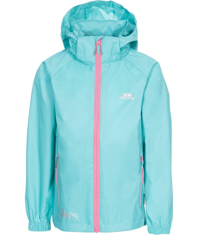 TRESPASS Kinder Regenjacke Trespass Qikpac X Blau 5-6