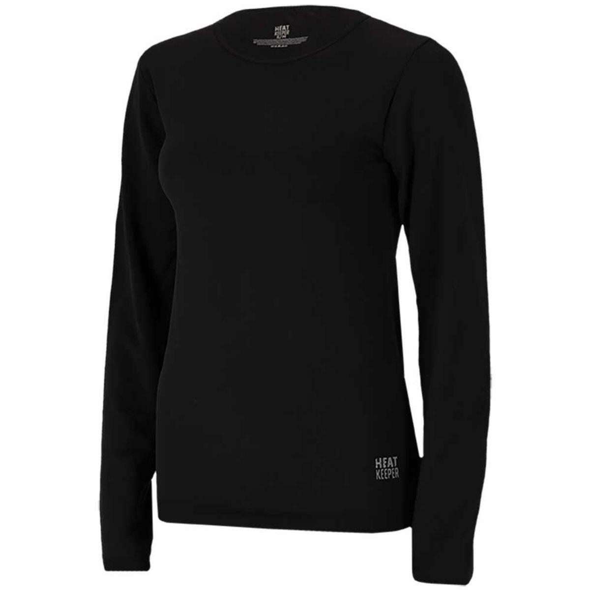 Heat Keeper - T-shirt Thermique Heatkeeper Basic Sans Coutures Pour Femme, Noir - Sous Pull - Noir - Decathlon