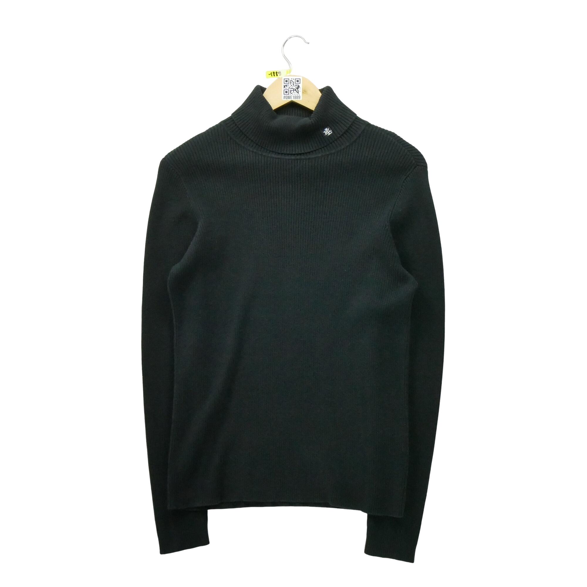 RALPH LAUREN Reconditionné - Pull Femme col roulé Noir - Bon État