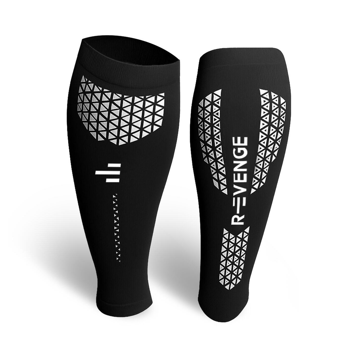 R-EVENGE Calf tubulartape Nero, ideale perPalestra, Running, Basket, Crossfit.