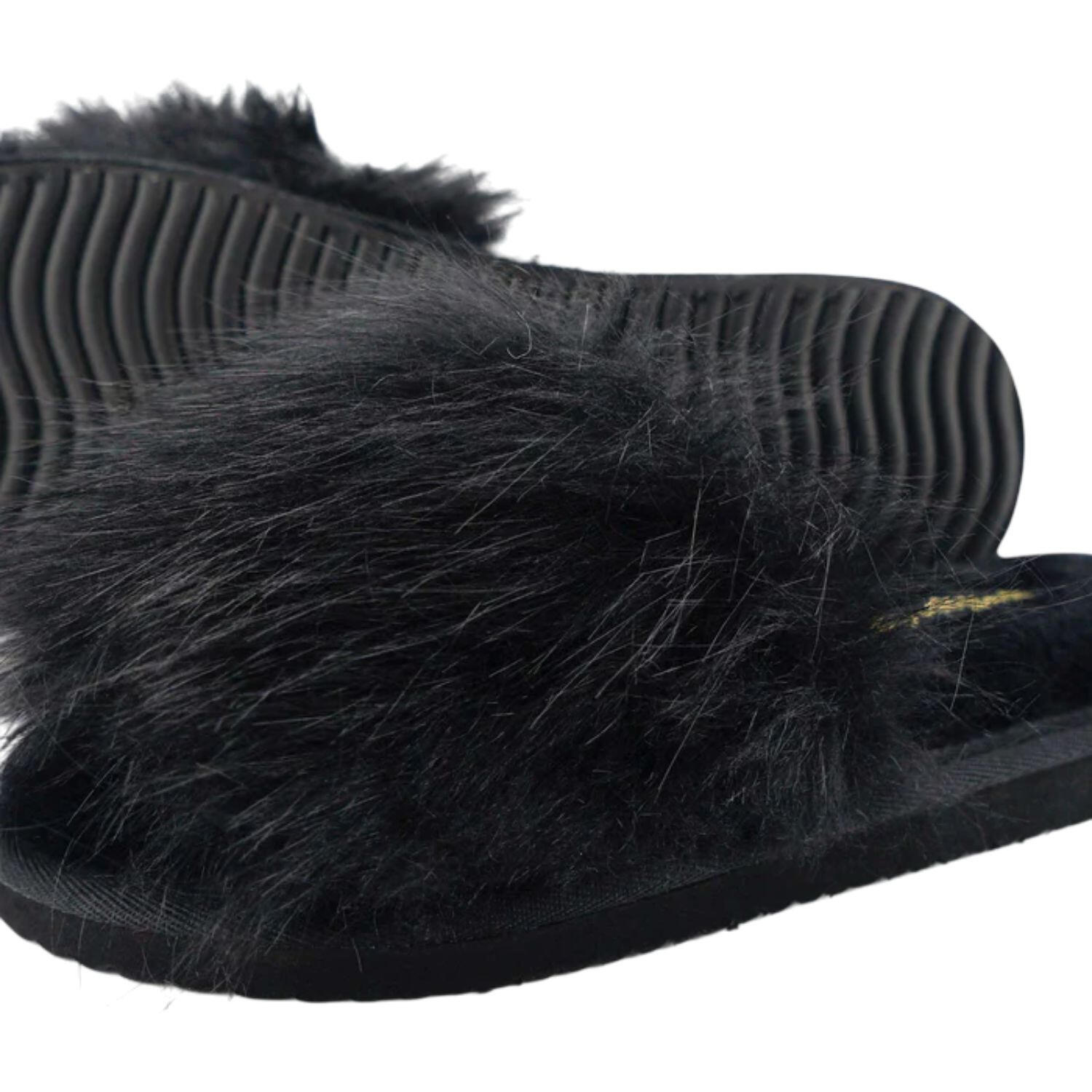 Vrouwen Flip Flop Harige Zwembad Camping Slippers 4/5