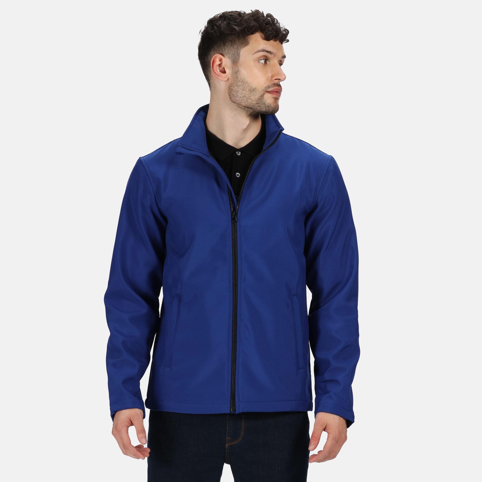 Standout Giacca Stampabile Soft Shell Uomo Regatta Ablaze Blu Reale Nero 4/5