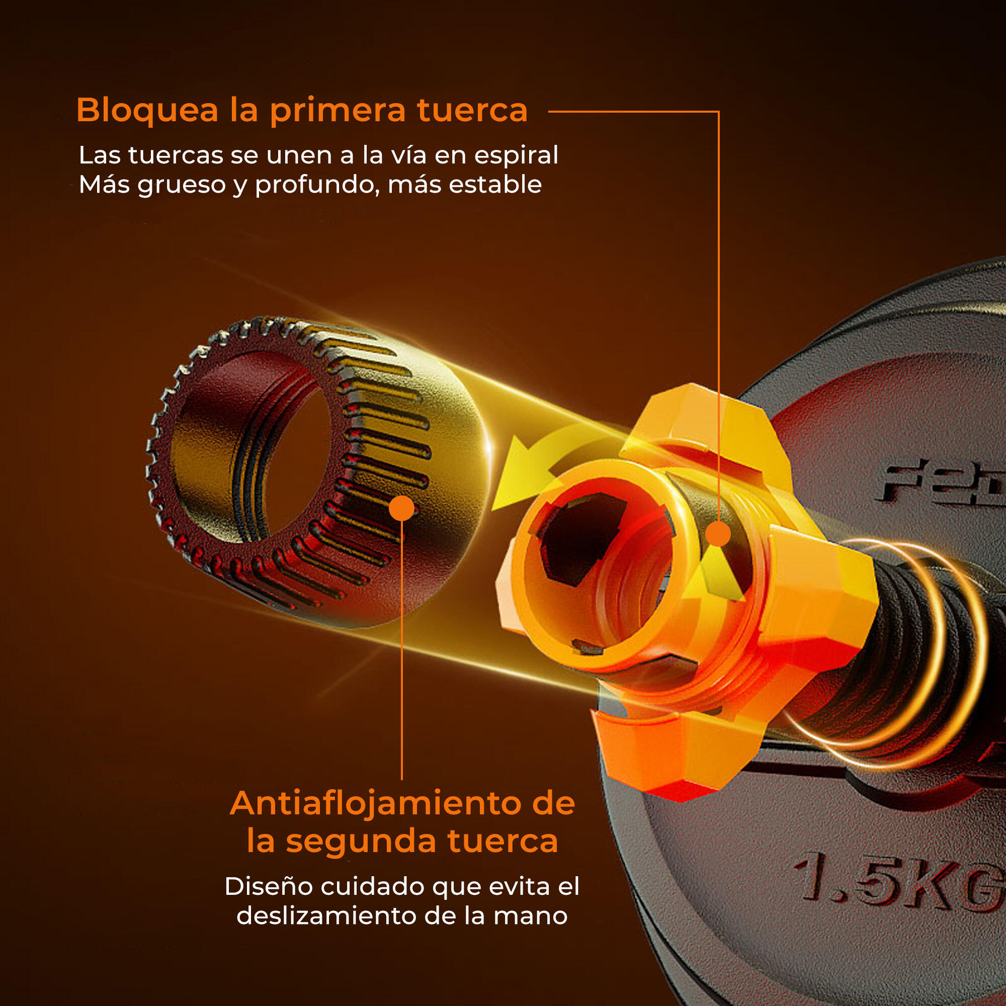 Kit de pesas conectadas V2 30Kg FED 5/8