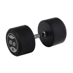 Haltères ronds de musculation 40 kg Fitness Tech – Lot de 2 unités