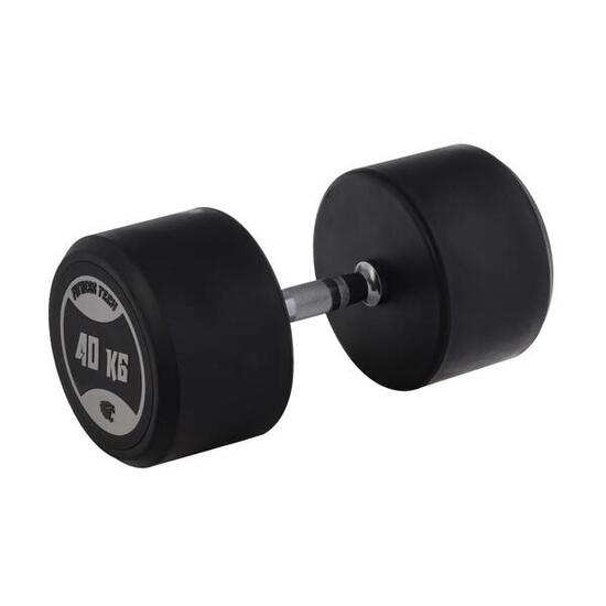 Haltères ronds de musculation 40 kg Fitness Tech – Lot de 2 unités