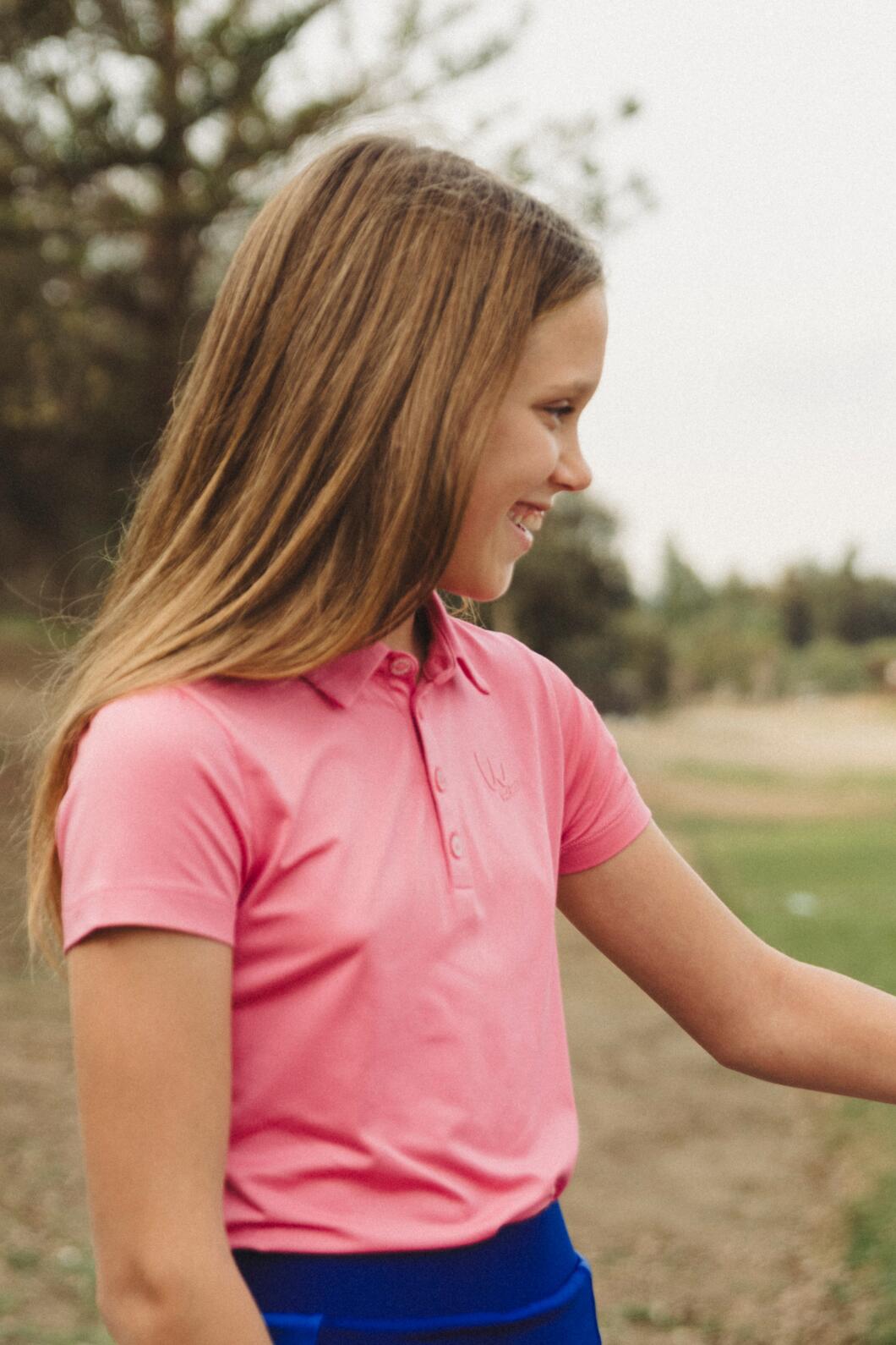 Roze Barbie-golfpolo voor meisjes 6/6