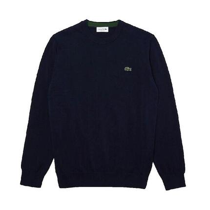 Trui Lacoste klassiek marineblauw met ronde hals
