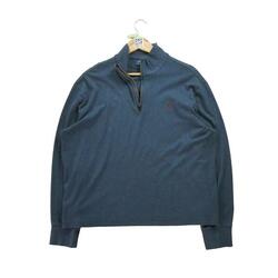 Reconditionné - Pull Homme demi zippé Marine - homme - Très Bon État