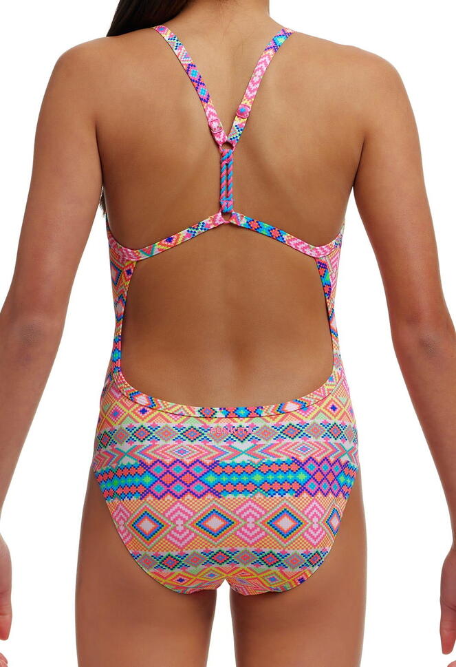 Strój do pływania dziewczęcy Funkita Devil In Detail - Twisted