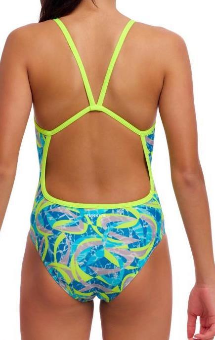 Strój do pływania dziewczęcy Funkita Ice Slicer - Single Strap