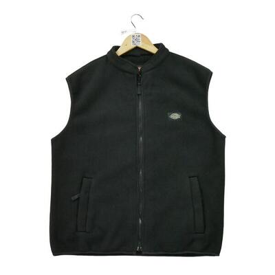 Seconda Mano - Giacca in pile nera da uomo - Stato eccellente