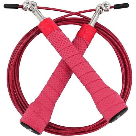 Corde à sauter RDX C11 acier 2,4 mm rouge poignée antidérapante