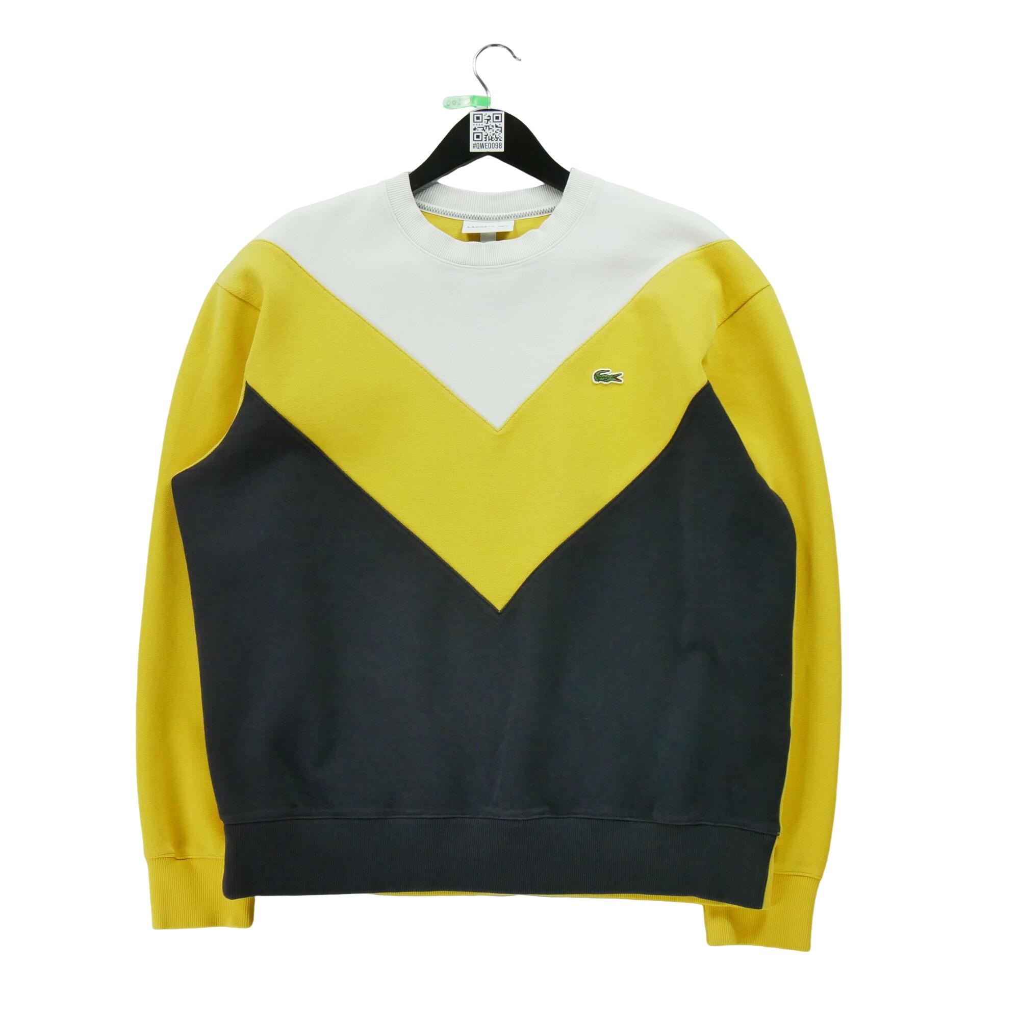 LACOSTE Segunda Vida - Sweatshirt Amarelo Masculino - Em muito bom estado