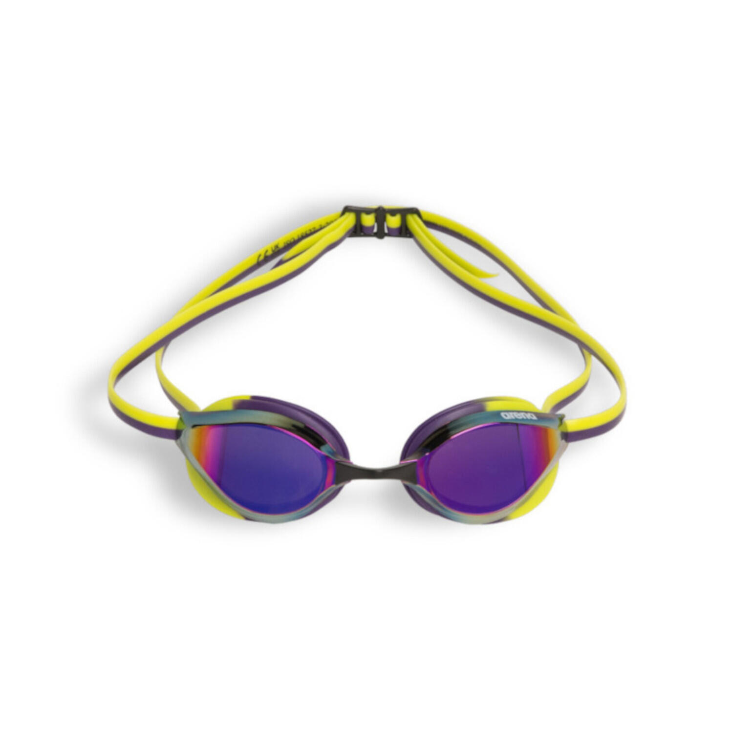 Lunettes de natation verres miroirs Arena Python Mirror Violet/Jaune 8/9