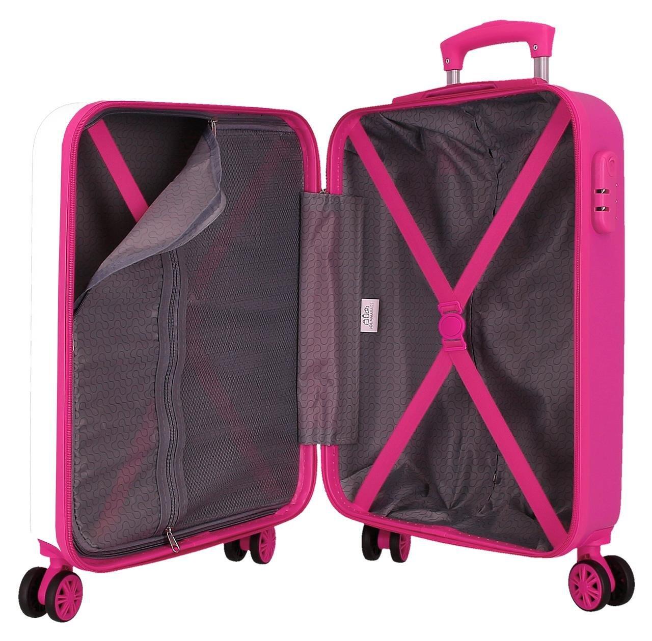 Maleta de cabina Sanrio Kuromi Wonder ABS con capacidad de 41,8L blanco 3/4