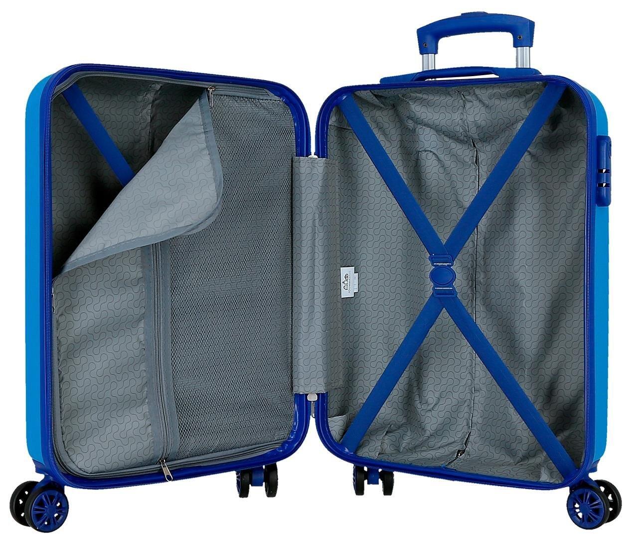 Maleta de cabina Marvel Spiderman wall crawler ABS con capacidad de 35L azul 4/5