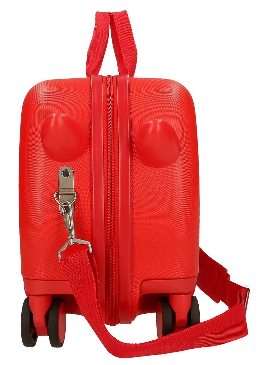 Maleta Infantil Disney Mickey Mountains ABS con capacidad de 28L Rojo 2/4