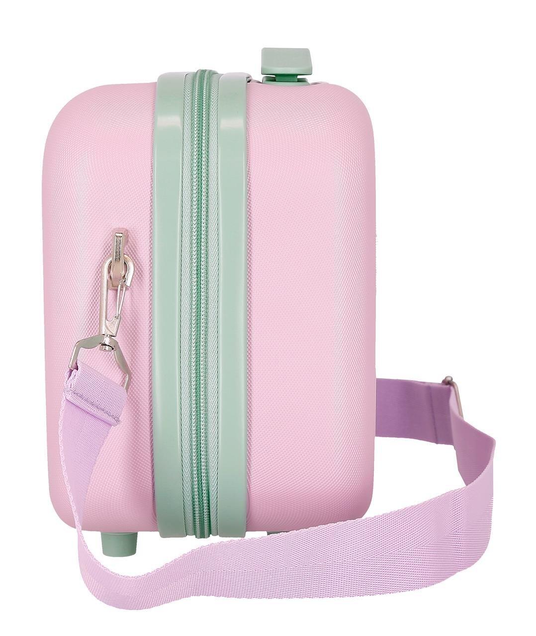 Trousse de toilette ABS Disney Traveling with stitch avec une capacité 9L rose 2/4