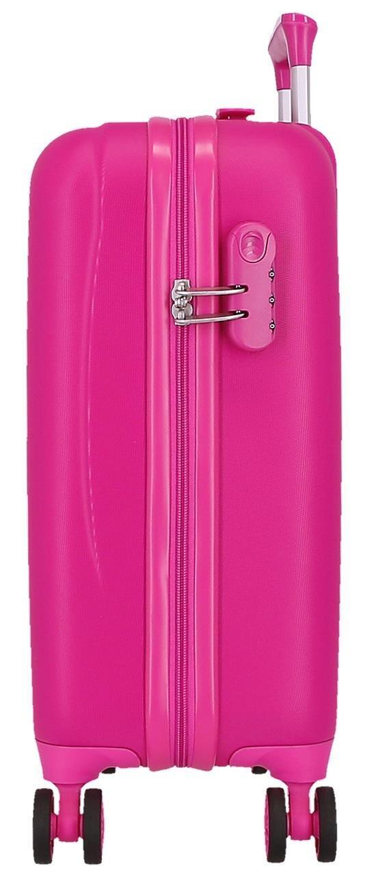 Maleta de cabina Sanrio Kuromi Around the world ABS con capacidad de 33L Fucsia 4/4