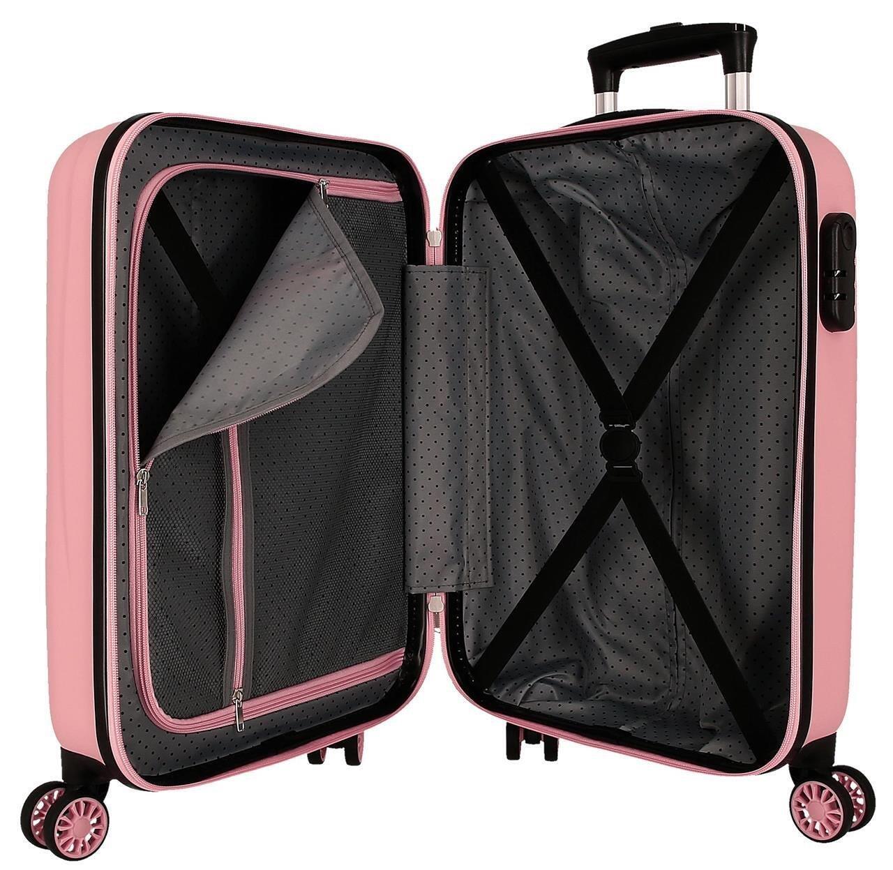 Valise cabine Disney Mickey sketch ABS avec une capacité de 34L Nude 3/4