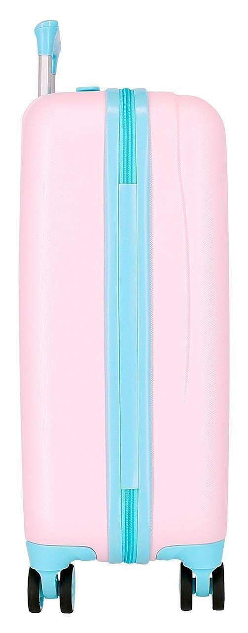 Maleta de cabina Disney Stitch inthe world ABS con capacidad de 34L Rosa 2/4